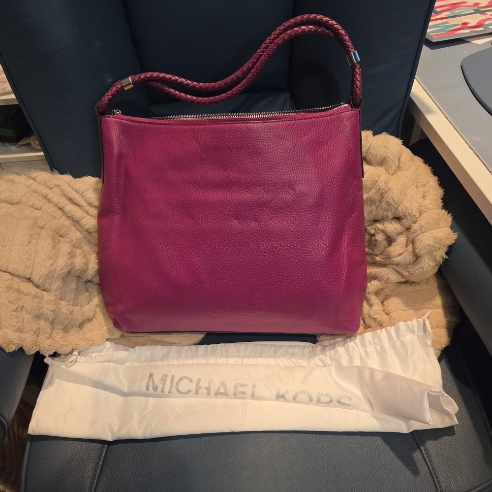 Michael Kors Pink Leather Lexenton Larg Shoulder Bag NWT - Picture 8 of 8